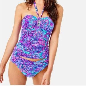 Lilly Pulitzer Albee Tankini Shelleidoscope Sz 4 . New/ Tags Attached